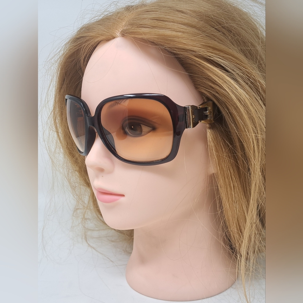 Gucci Women's Sunglasses Queen Bow Gold Brown Amber Gradient GG3006/S 59-15-120 - Picture 6 of 16